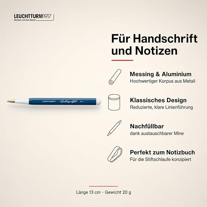 LEUCHTTURM1917 Drehgriffel Nr. 1 Ballpoint Pen - Indigo