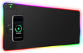 RGB Gaming Mouse Pad with 15W Magnetic Wireless Charging, 31.5'' x 11.8'' | Extra Large LED Mousepad, 24 Lighting Effects Desk Mat with Non-Slip Rubber Base, Waterproof Ultra-Smooth Surface