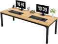 LITTLE TREE 78.7 Inches Extra Long Two Person Office Desk,Double Workstation for Home Office