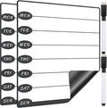 Outus 2 Pieces Magnetic Weekly Dry Erase Boards Erasable Weekly Calendars Whiteboard Planners with 2 Pieces Markers for Office School Supplies (Cute Style)