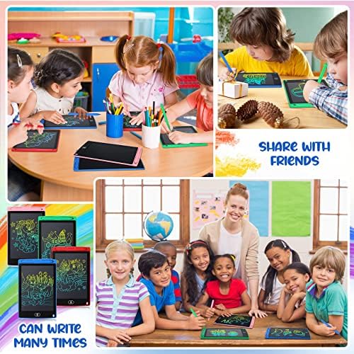 Zhehao 64 Pcs LCD Writing Tablet Bulk for Kids, 8.5 in, Colorful, Colorful