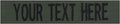 Custom Uniform Name Tapes Solid Colors. Olive Drab Fabric, 5 Inch Sew on