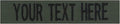 Custom Uniform Name Tapes Solid Colors. Olive Drab Fabric, 5 Inch Hook Fastener (Uniform Ready Fastener)