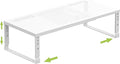 Jojocross Expandable Cabinet Shelf Organizer Storage Spice Rack Shelves for Kitchen Stackable Adjustable Pantry Cupboard Bathroom Countertop Desktop(1Pack/White/Large-with Hole)