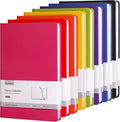 Comix 8 Pack Lined Journal Notebooks for Work, 240 Pages, 5.5"x8.3", Hardcover, A5 Medium College Ruled, Journaling Notebooks for Notes-taking, Fits for Office School Home