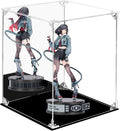 Acrylic Display Case Clear Action Figure Display Case with Mirrored Back, Dustproof Protection Display Box Alternative Glass Case for Collectibles Figures Models Doll Toys (10x10x12 inch; 25x25x30cm)