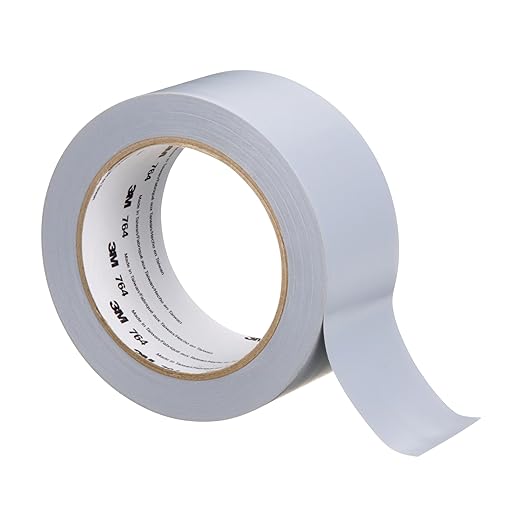 3M General Purpose Vinyl Tape 764, Gray, 2 in x 36 yd, 5 mil, 1 Roll | Light Traffic Floor Marking, Social Distancing, Color Coding, Safety, Bundling