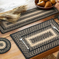 Homespice Manchester Braided Table Runner for Primitive Decor, Rect 11x36