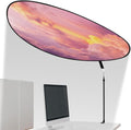 1 Pack Large Adjustable Office Cubicle and Desk Shade,51'' Portable Cubicle Light Shade with Clamp Foldable Rotatable Canopy Blocks Light or Disturbance for Working Accessories (Sunset)