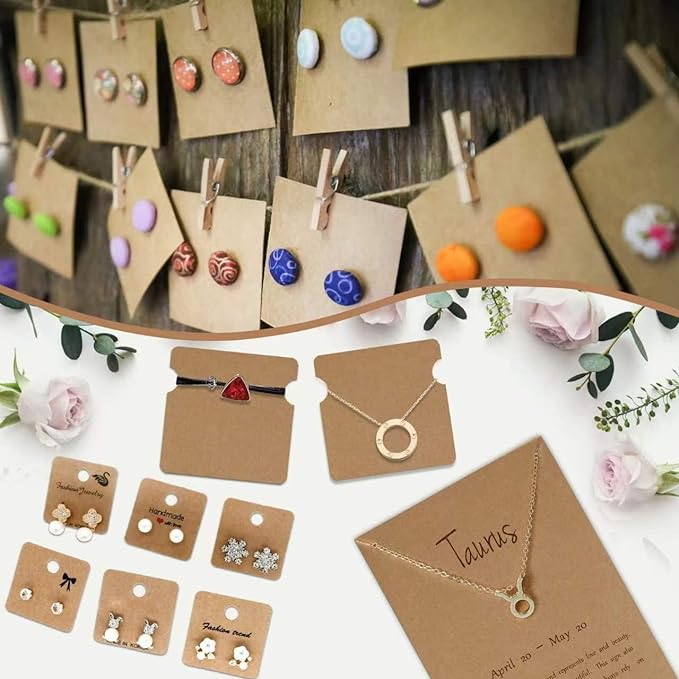 100 Sheets Kraft Paper Brown Cardstock 8.5 x 11, Goefun 80lb Card Stock Printer Paper for Invitations, Menus, Crafts, DIY Cards (Pack of 2)