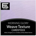 MORNING GLORY—12x12 Textured Cardstock | 80lb Textured Purple Scrapbook Paper | Premium Cardstock for Cricut Cutting | 25 Sheets