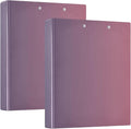 KLL 3 Rings Binder 1 and A Half Inch Binder with Pocket Cover 1/2 Packs School Supplies Binder Hardcover Blue Pink Gradient (2)