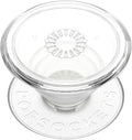 PopSockets Adhesive Phone Grip, Holder- Clear | Secure Comfortable Hold, Anti-Drop, Kickstand, Clear, Translucent