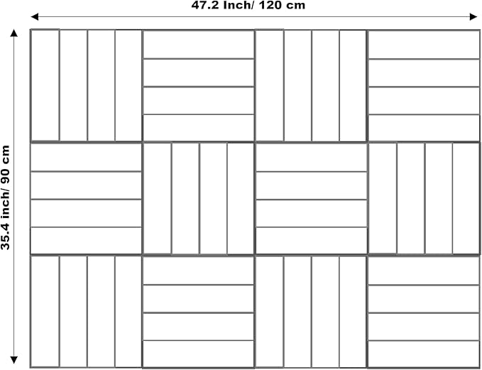DECORITA White Felt Bulletin Board Tiles | Modern Cork Board Alternative | Large Cork Boards for Walls | Aesthetic Felt Wall Panels for Office & Home Decor | Pin Board & Photo Board (12-Pack) | White