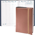 Quo Vadis 2026 Minister - Weekly/Monthly Planner - 12 Months, Jan. to Dec. - 6 1/4 x 9 3/8" - Grained Faux Leather Kali Copper Cover- Time Management Appointment Organizer
