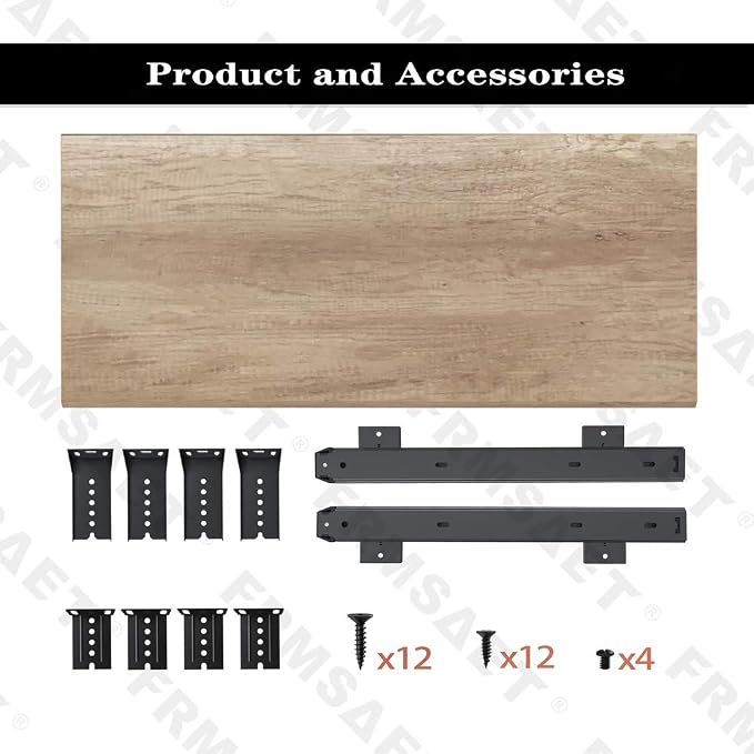 FRMSAET Office Product 20/24/30 inch Keyboard Drawer Tray(30 in, Burlywood) | Heavy Duty Wood Pull-Out Under Desk Computer Platform Sliding Drawer Suits with Adjustable Height Slides, Save Space