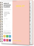 Planner 2026-2027, Weekly and Monthly Academic Year Calendar Planner, July 2026 - June 2027, Daily Agenda Book for Office School Supplies, A5(6.3'' x 8.5'')