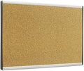Quartet Bulletin Board, 24" x 14", Corkboard, Cubicle, Arc, Aluminum Frame (ARCB2414)