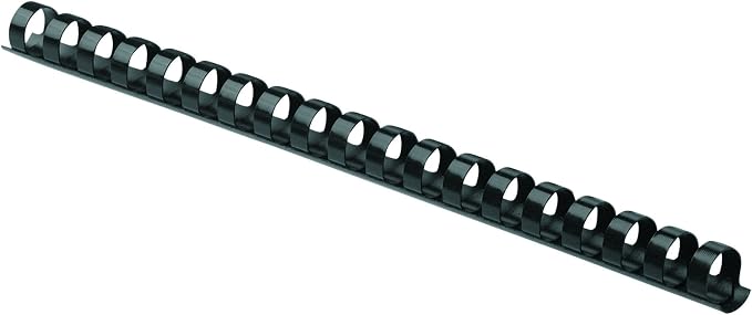 Fellowes Pulsar+ Comb Binding Machine (5006801) and Fellowes Plastic Binding Comb 3/8" Black, 100Pack