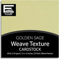 Golden Sage—12x12 Textured Cardstock | 80lb Textured Tan Scrapbook Paper | Premium Cardstock for Cricut Cutting | 25 Sheets