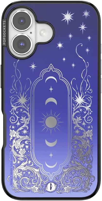 PopSockets iPhone 16 Phone Case with MagSafe, Wireless Charging Compatible, Bookish - Mirror Curse Breaker