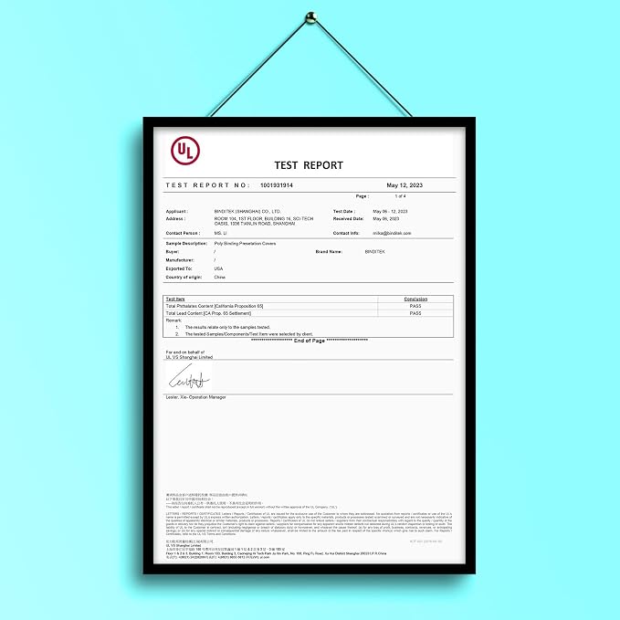 Binditek 12 Mil Binding Covers, 8.5x11 Inches, Semi-Transparent, 50 Pack | 12 Mil Binding Covers, 8.5x11 Inches Letter Size, Lightly Textured Sand Finish, Square Corners, Unpunched