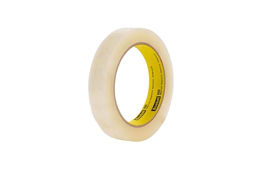 3M Scotch Light Duty Packaging Tape 600, Clear, 3/4 in x 72 yd
