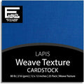 Lapis—12x12 Textured Cardstock | 80lb Textured Blue Scrapbook Paper | Premium Cardstock for Cricut Cutting | 25 Sheets