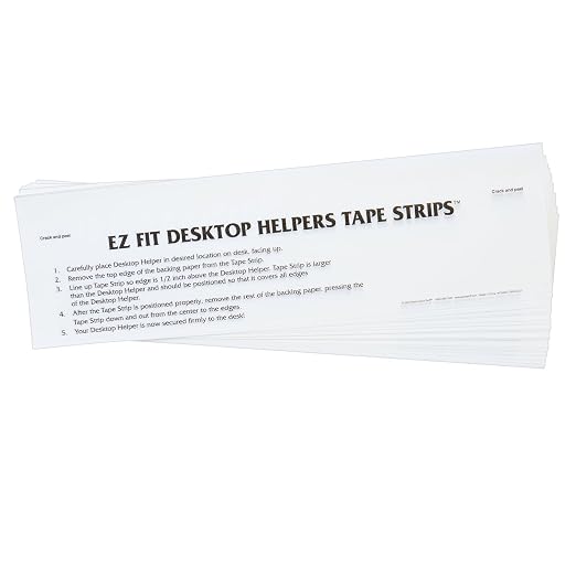 Really Good Stuff EZ-Fit Desktop Helper Tape Strips, Set of 36 | Student Desk Name Tags, Pre-Cut, Durable, & Versatile