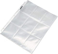 Amazon Basics 9-Sleeve Trading Card Protectors for 3 Ring Binder, Clear, 500-Pack