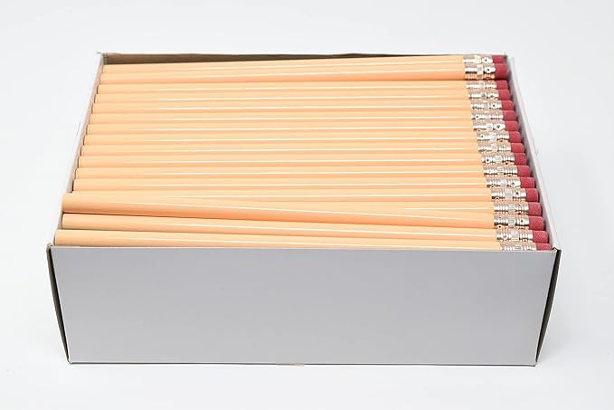 Pencil Guy Blank Round Pencils Cream 1000 to a box: Not Sharpened