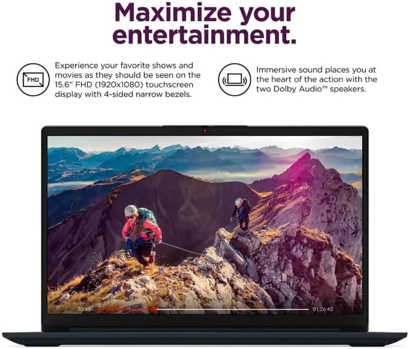 Lenovo IdeaPad Touchscreen 15.6" FHD for Student Office Professional 10-Core Intel Core i5(Beat i7-1255U) 24GB RAM 1TB SSD, Intel Iris Xe Graphics Long Battery Life Win11 Pro WiFi 6 w/GM Accessory