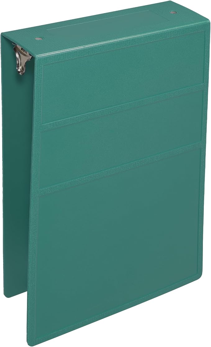 Carstens 3-Inch Heavy Duty 3-Ring Binder - Top Opening, Teal, Durable Plastic, Precision No-Gap Rings, Waterproof Cover, No Pockets, Holds 400 US Letter Sheets, BPA-Free, Made in USA (1715-3R)