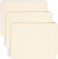 Smead Shelf-Master End Tab File Folders, 100 Count, Manila, Reinforced Straight-Cut Tabs, Letter Size
