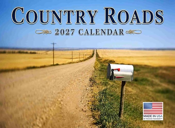 Country Roads Calendar 2027 Wall