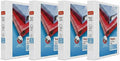 Staples Heavy Duty 1" 3-Ring View Binder, D-Ring, White, 4/Pack