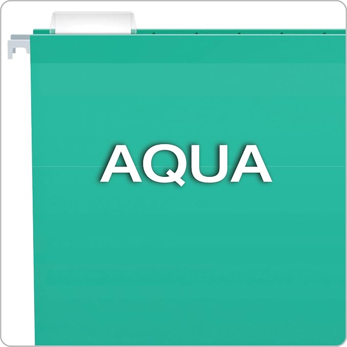 Pendaflex Hanging File Folders, Legal Size, Aqua (PFX415315AQU) (Pack of 2)