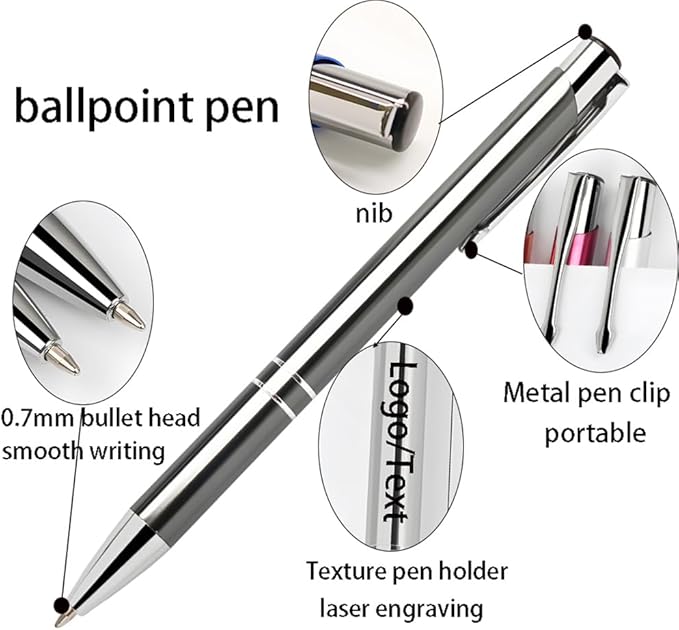 Yucold Customized ballpoint pens in bulk, personalized ballpoint pens with free engraving, for use in companies, enterprises, graduation anniversaries (Green,390)