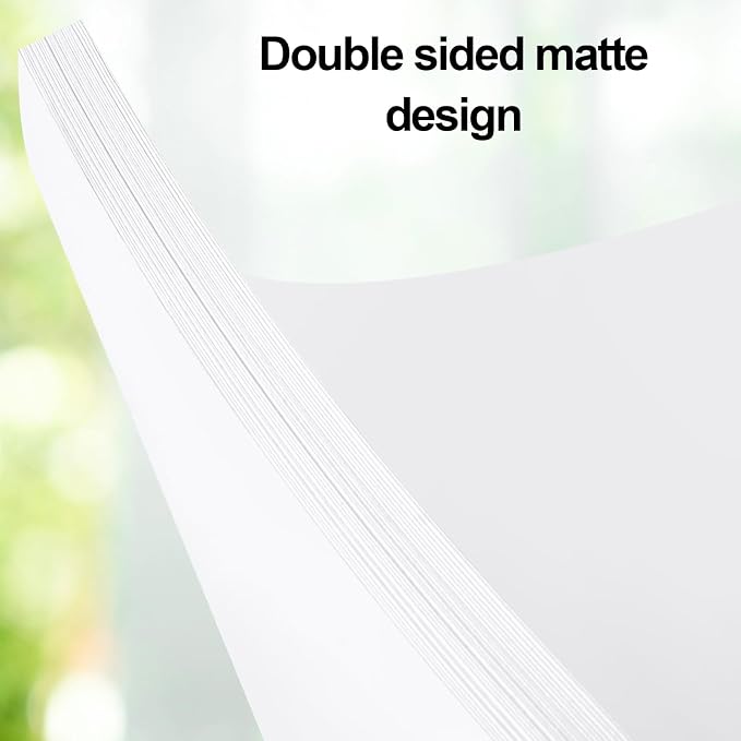 Joyberg 100P White Cardstock 8.5 x 11, 230gsm Cover Cardstock Paper, 85 Lb Heavy Card Stock for Printer, Card Stock Paper for Invitations, Scrapbooking, Crafts, Diy Cards, Decoration, Drawing