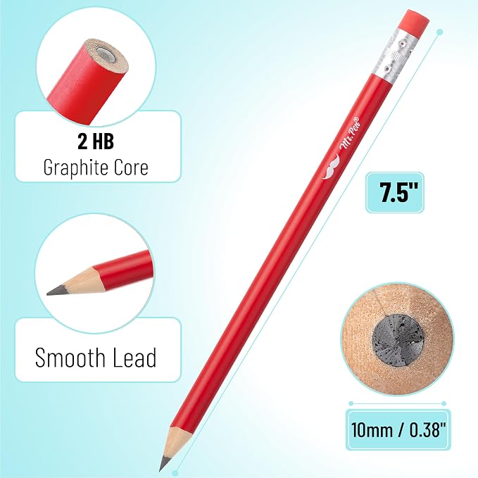 Mr. Pen- Jumbo Pencils, 30 Pack, Colorful Barrels