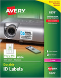 Avery® Durable White Cover up ID Labels for Laser Printers, 1.25" x 1.75", Pack of 1600 (6576)