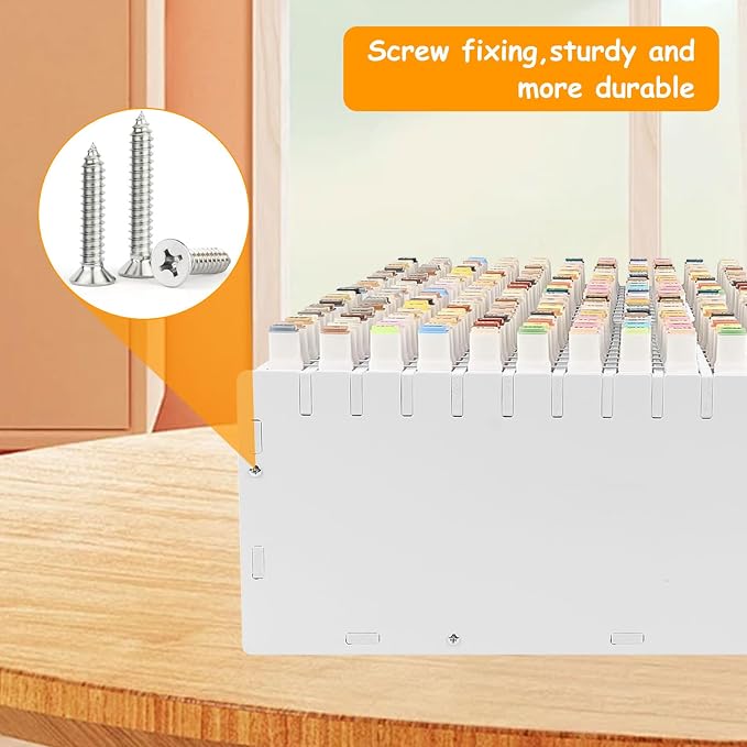 mumisuto Art Marker Storage Rack, Marker Storage Organizer Marker Pen Organizer Holder Hold 240 Markers Marker Holder Organizer with Divider for Pens Colored Pencils Art Brushes (240 Markers)