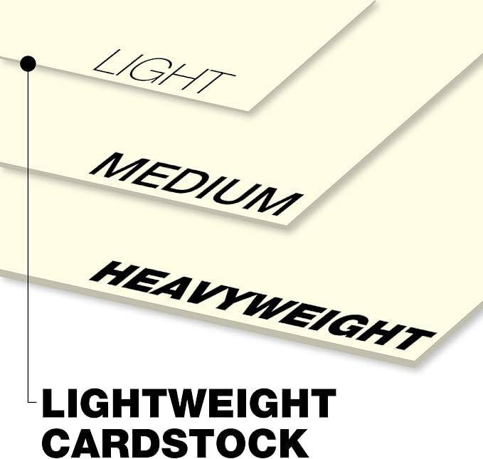 Springhill 8.5” x 11” Cream Colored Cardstock Paper, 250 Sheets (1 Ream) – Premium Lightweight Cardstock, Vellum Printer Paper with Textured Finish – 097000R, Letter (8.5x11)