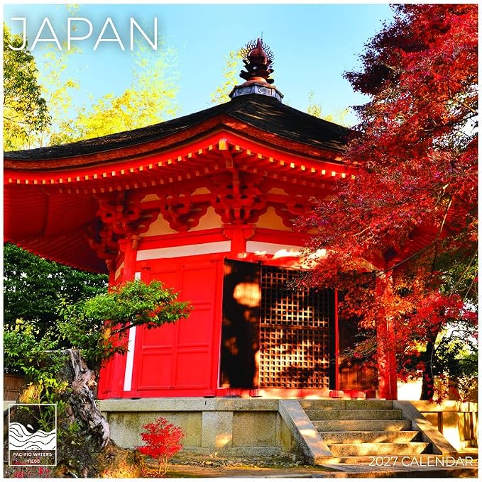 Japan 2027 Wall Calendar, 12 x 24 Hanging Pacific Waters Press