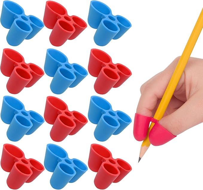 The Pencil Grip Writing Claw, Large Size Grips, Blue and Red Grips, Set of 12 - TPG-21312