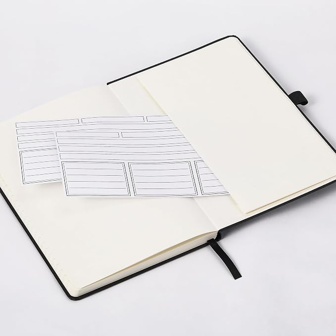 Graph Grid Paper Notebook/Journal - Classic Journal/Notebook with Ribbon