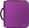Enday 2 Inch Zipper Binder - 880 Sheet Capacity, 5 Pockets, Expanding File Folder with Durable Handle, Multiple Pockets School Binder Organizer, Purple