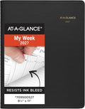 AT-A-GLANCE 2027 Appointment Book Planner, Weekly, 13-Month Jan-Jan, 8.25" x 11", Black (709500527)