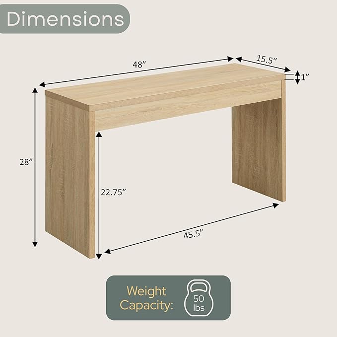 Northfield Entryway Hall Console Table/Desk | Modern Living Room