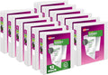 Avery Durable View 3 Ring Binders for Home, School Supplies, Office, or Organization Needs, 1.5" Slant Ring, 12 Pack White Binders (17022)
